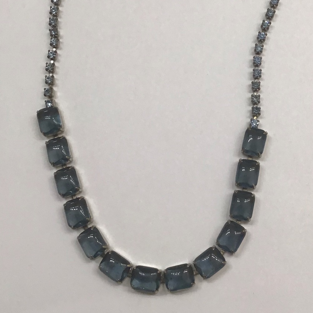 Gorgeous Choker-Length Blue Stone Necklace